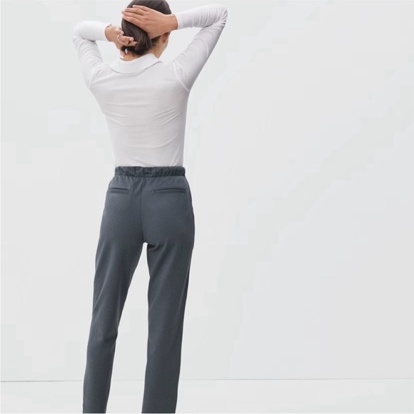 Everlane Dream Women's Gray Cropped Pant, new without tags - Picture 3 of 11